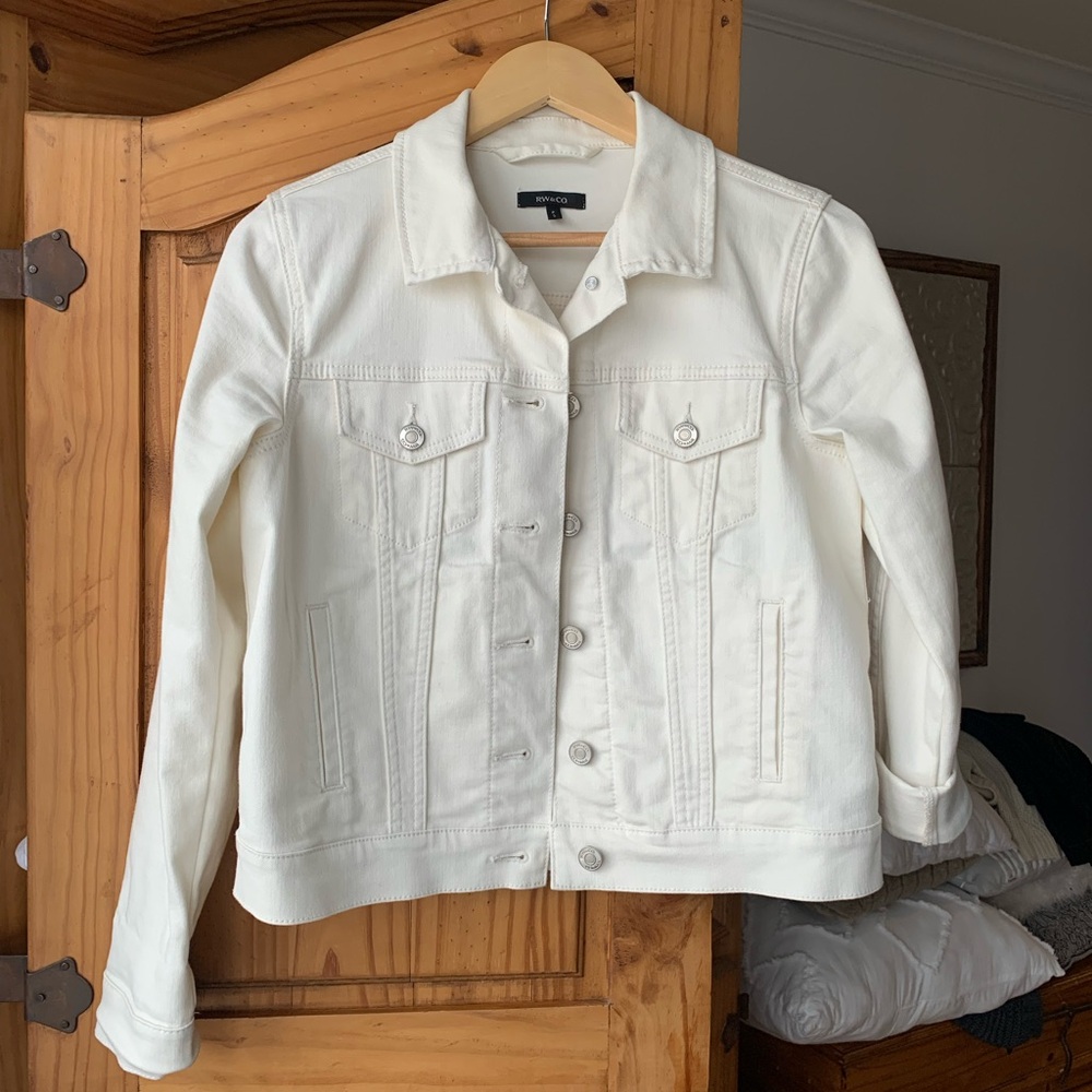RW&CO White Denim Jacket